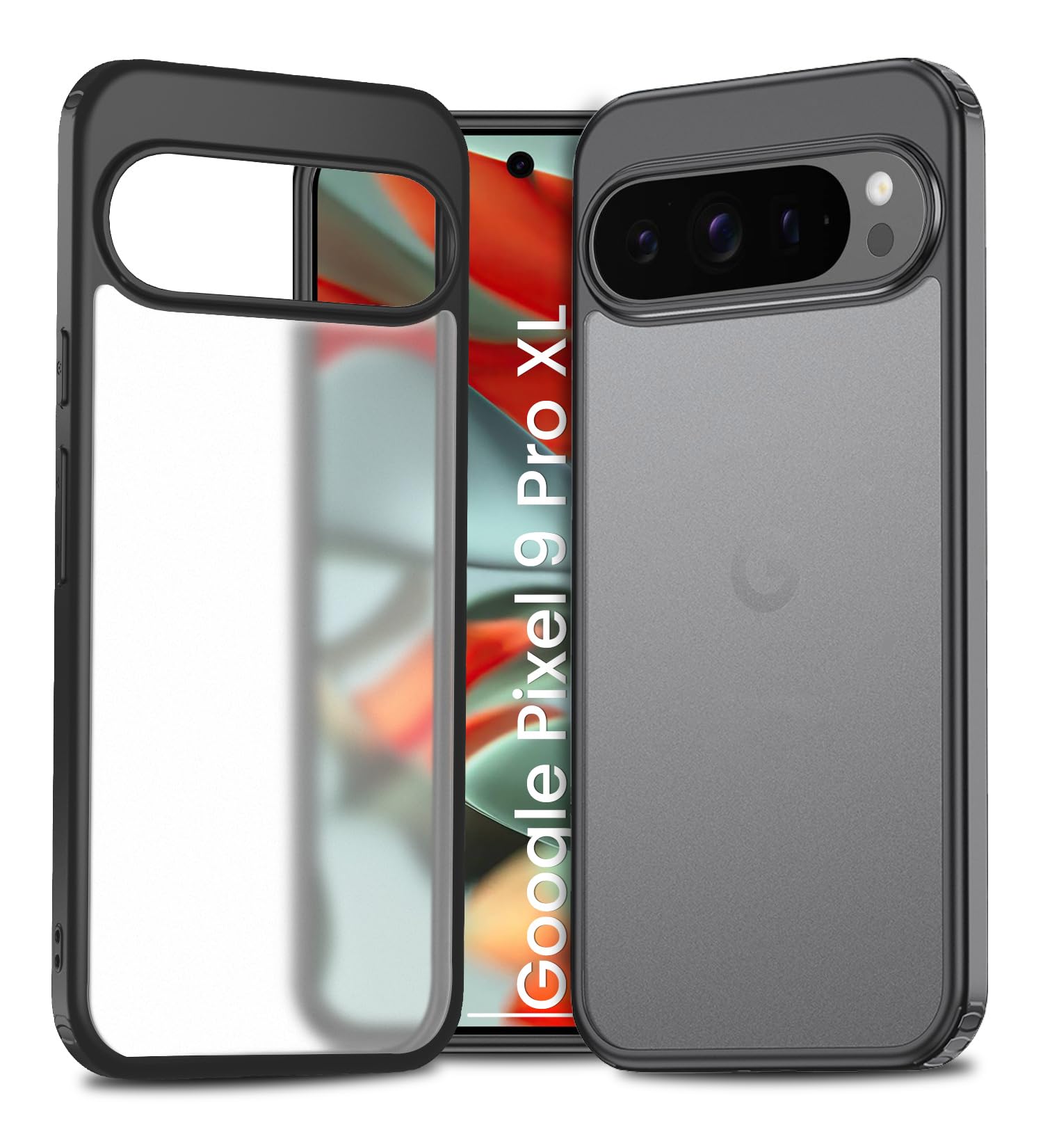 Golden Sand for Google Pixel 9 5G - Rugged Frosted Semi Transparent PC Shock Proof Slim Back Case for Google Pixel 9, Black (B0DDPPS1TL) Amazon Price History, Amazon Price Tracker