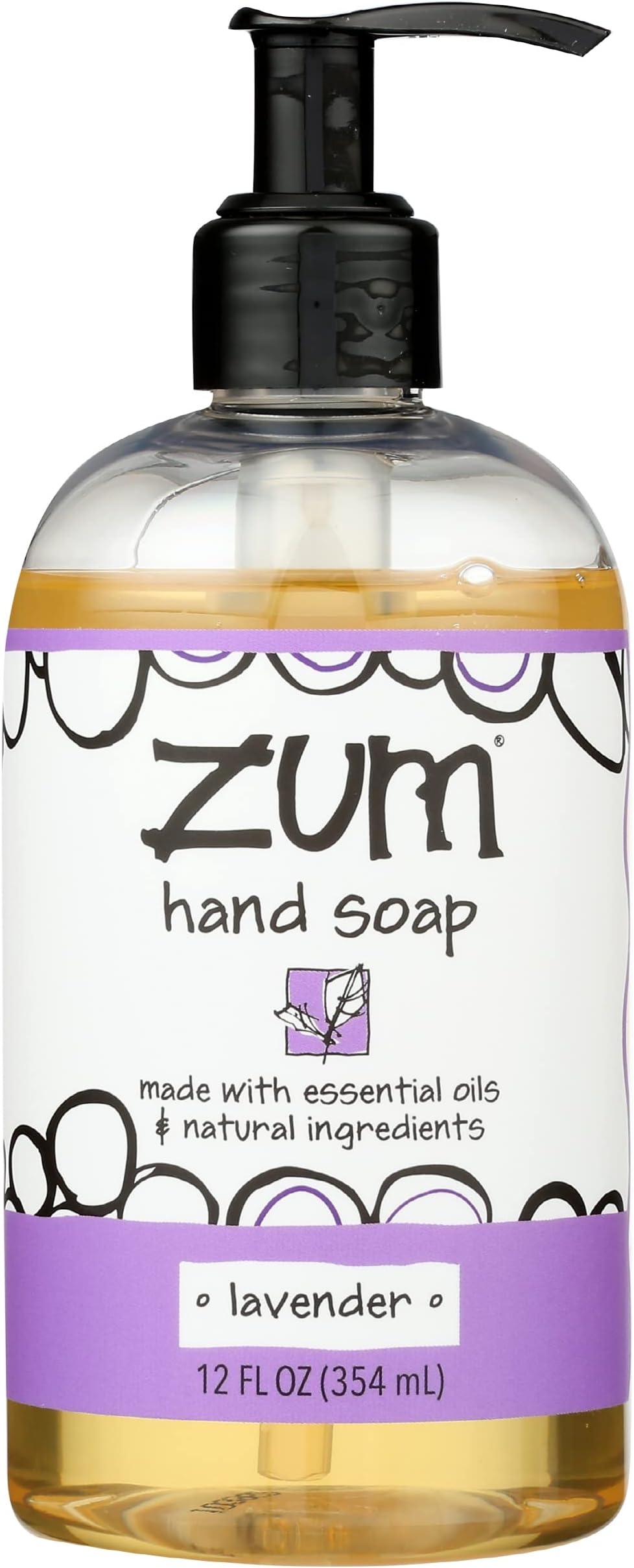 Zum Indigo Wild Liquid Hand Soap, Lavender, 12 Fl Oz