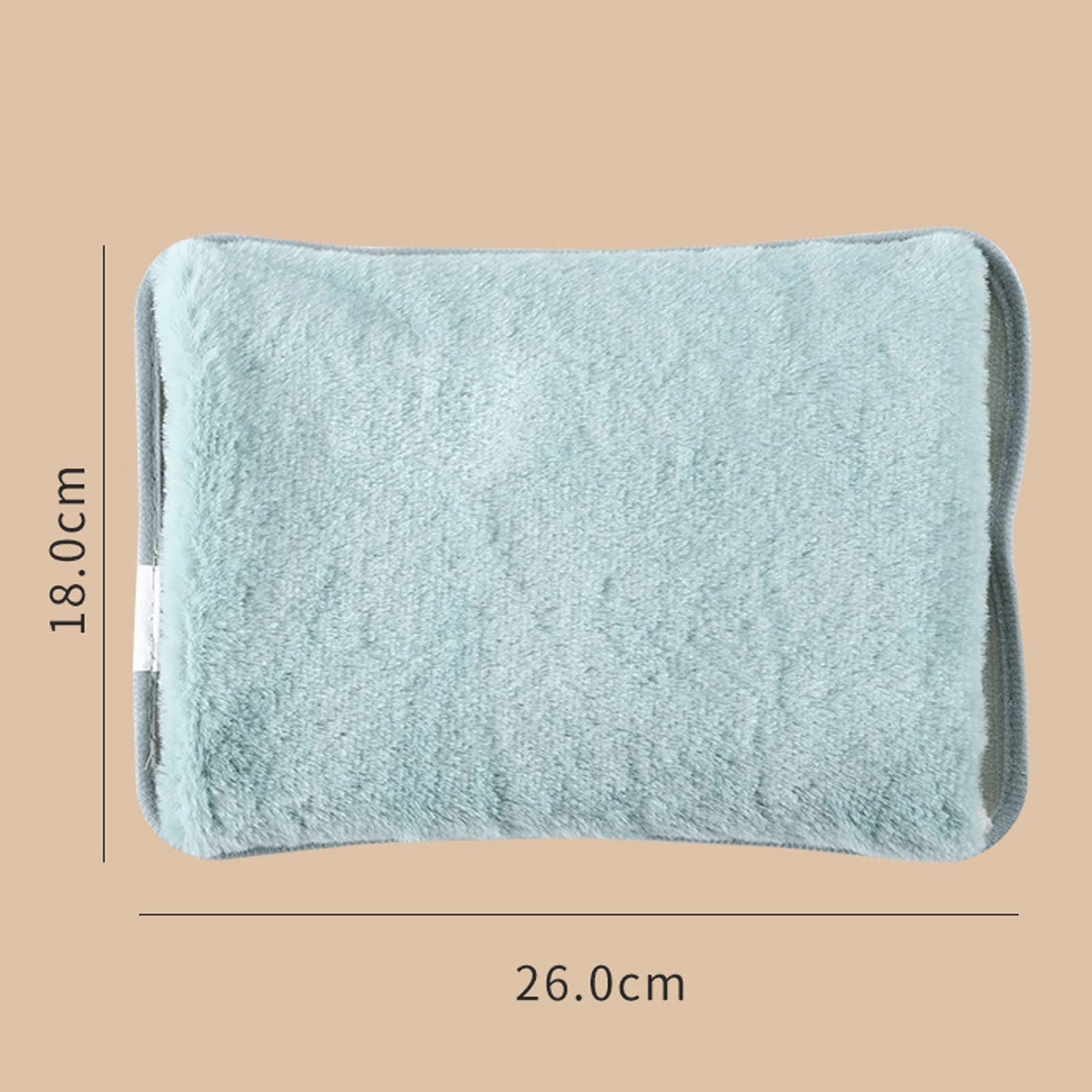 DieffematicRSD Bouillotte Chauffe-Sac électrique Chauffe-Sac Chauffant Mignon Rechargeable sécurité Lapin Fourrure réutilisable Bouteille d'eau Chaude Prise Main (Color : Gray)