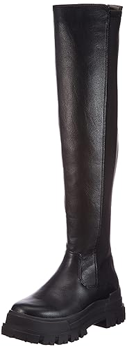 Buffalo Damen Aspha Over Mode-Stiefel - 36 EU - Schwarz