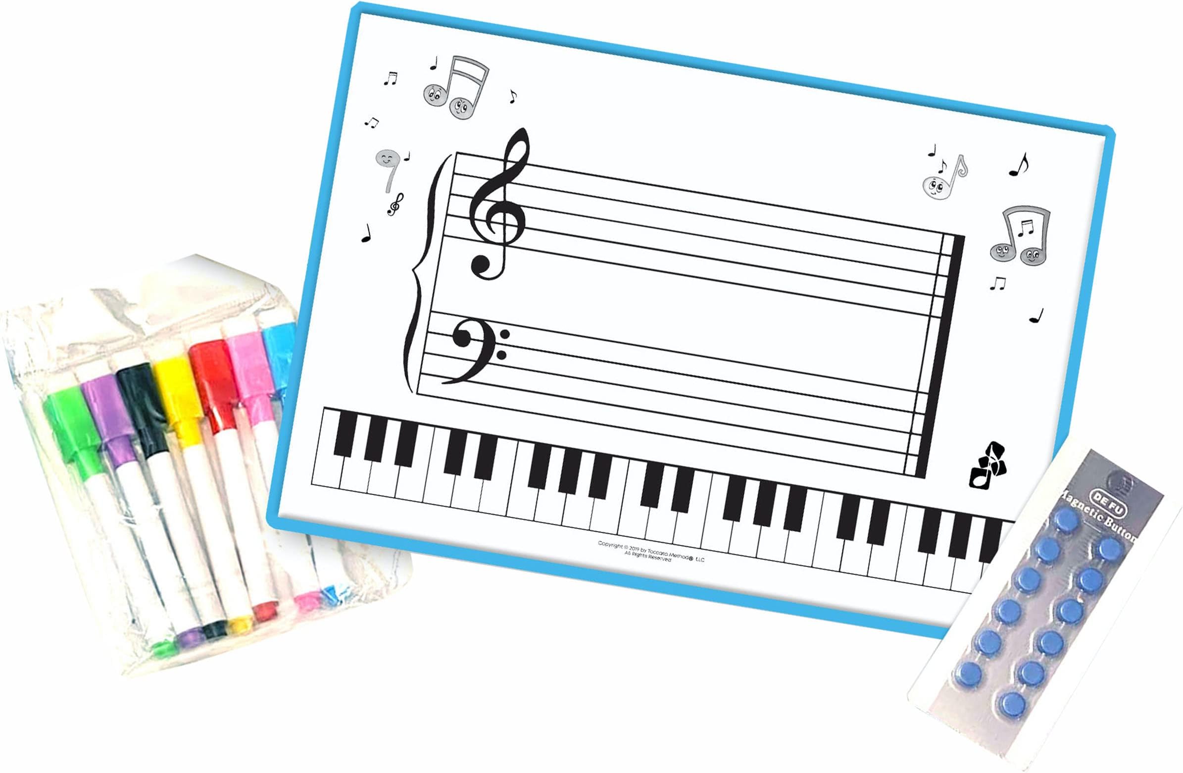 Music Grand Staff Dry Erase Whiteboard Two Sided