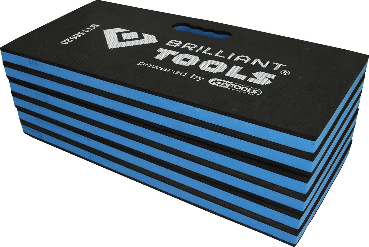 BRILLIANT TOOLS BT156920 Materassino di protezione per meccanici pieghevole, 1200 x 400 x 23 mm [Powered by KS TOOLS]