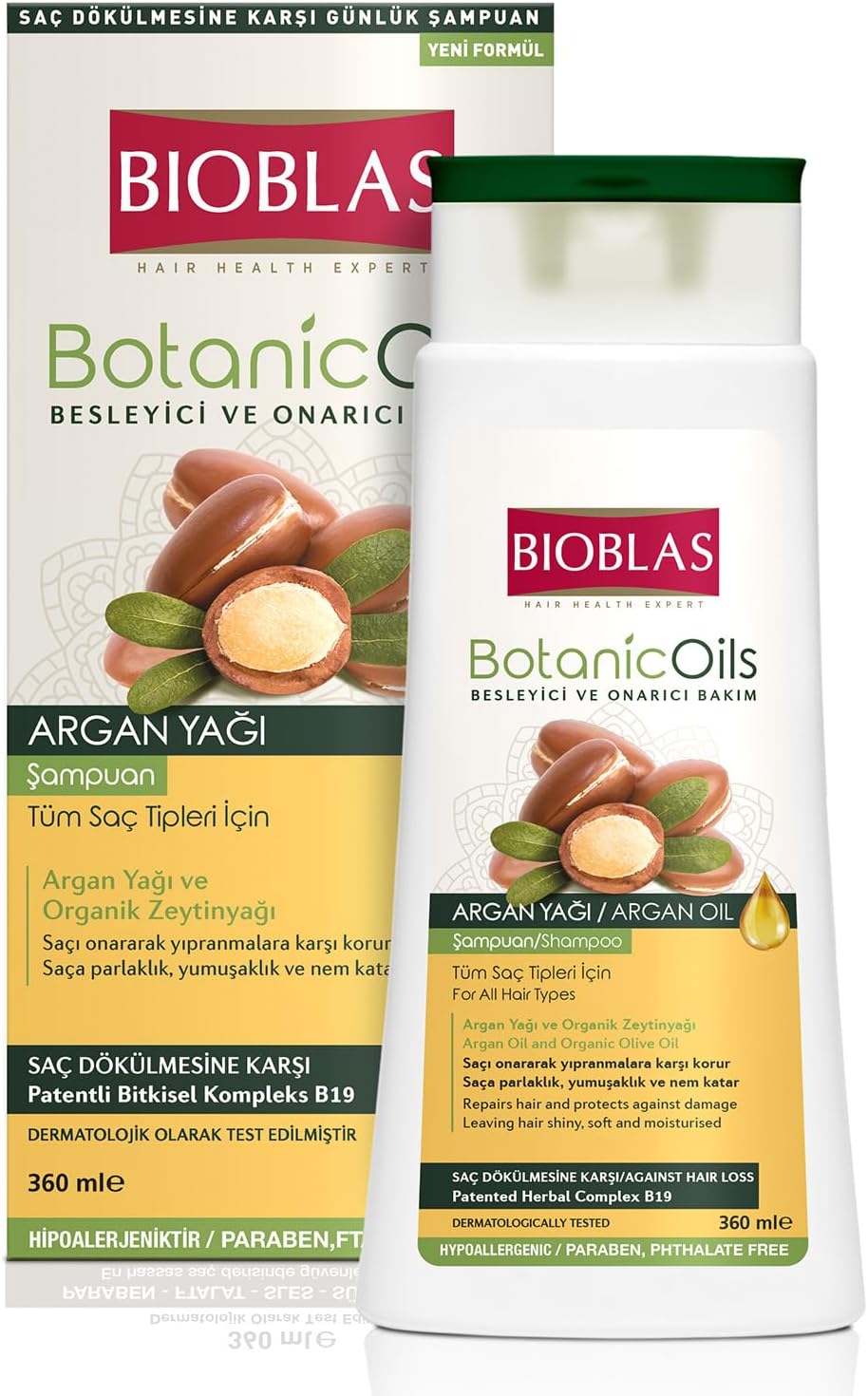 BOTANIC OILS ARGAN SHAMPOO 360ML
