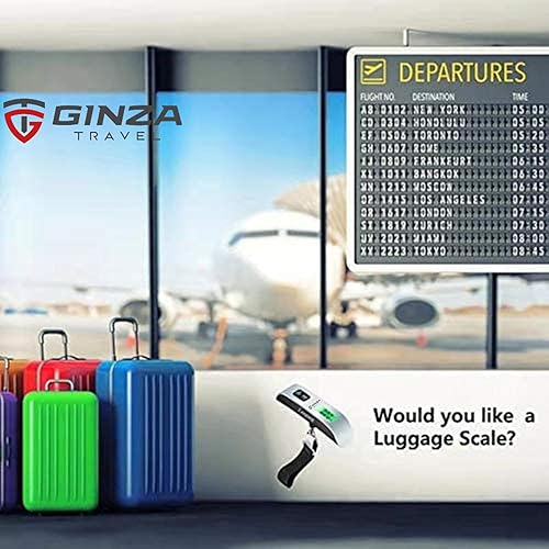 Miniatura 6 de GinzaTravel Báscula electrónica de equipaje de 110 libras de alta precisión para viajes, básculas colgantes digitales de 110.2 lbs (plata, 1 unidad
