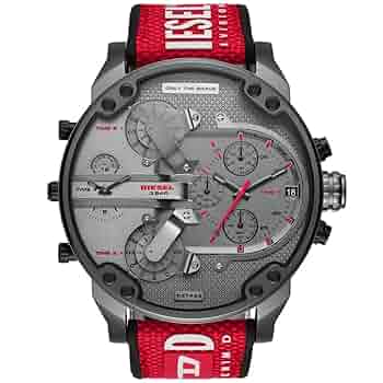 Amazon.co.jp: Diesel メンズ Mr. Daddy 2.0 ステンレススチール