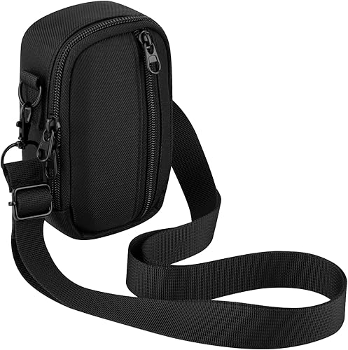 Miniatura 9 de Funda de viaje para cámara digital, bolsa de almacenamiento para cámara pequeña (tamaño de cámara 5.3 x 3.1 x 2.1 pulgadas) con trabilla para