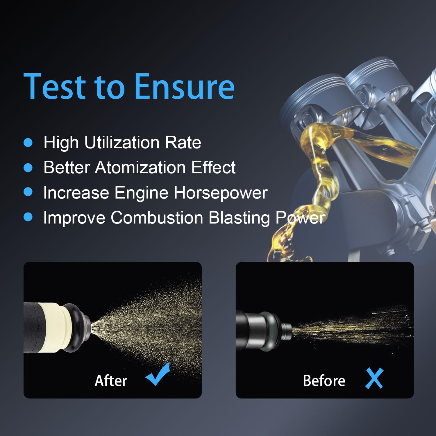 ENA 3 Holes Fuel Injectors Compatible with Ford Ranger Mazda B3000 3.0L V6 2001 2002 2003 2004 2005 2006 2007 2008 Replacement for FJ463 4L5Z9F593A 1AMFI00030 2204-510865 CM5174 800-1470N Set of 6