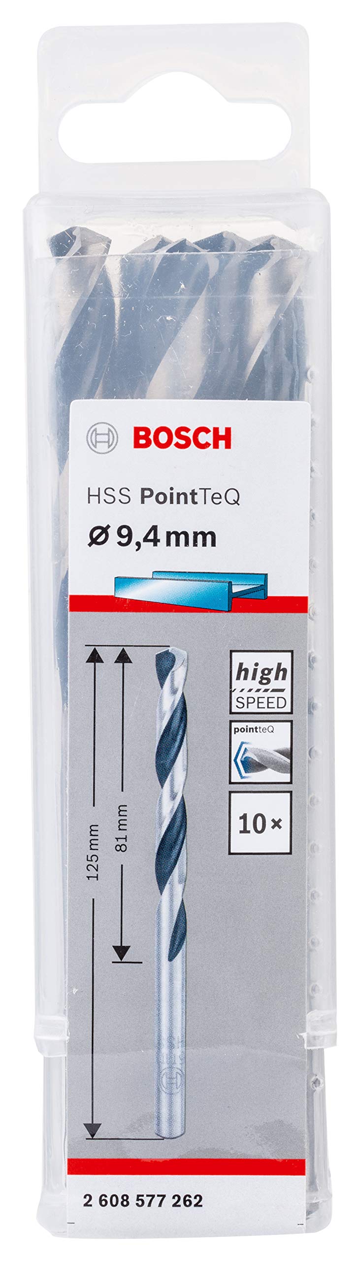 BOSCH METAL MATKAP UÇ HSS-POİNTTEC 9,4 MM 10 LU PAKET