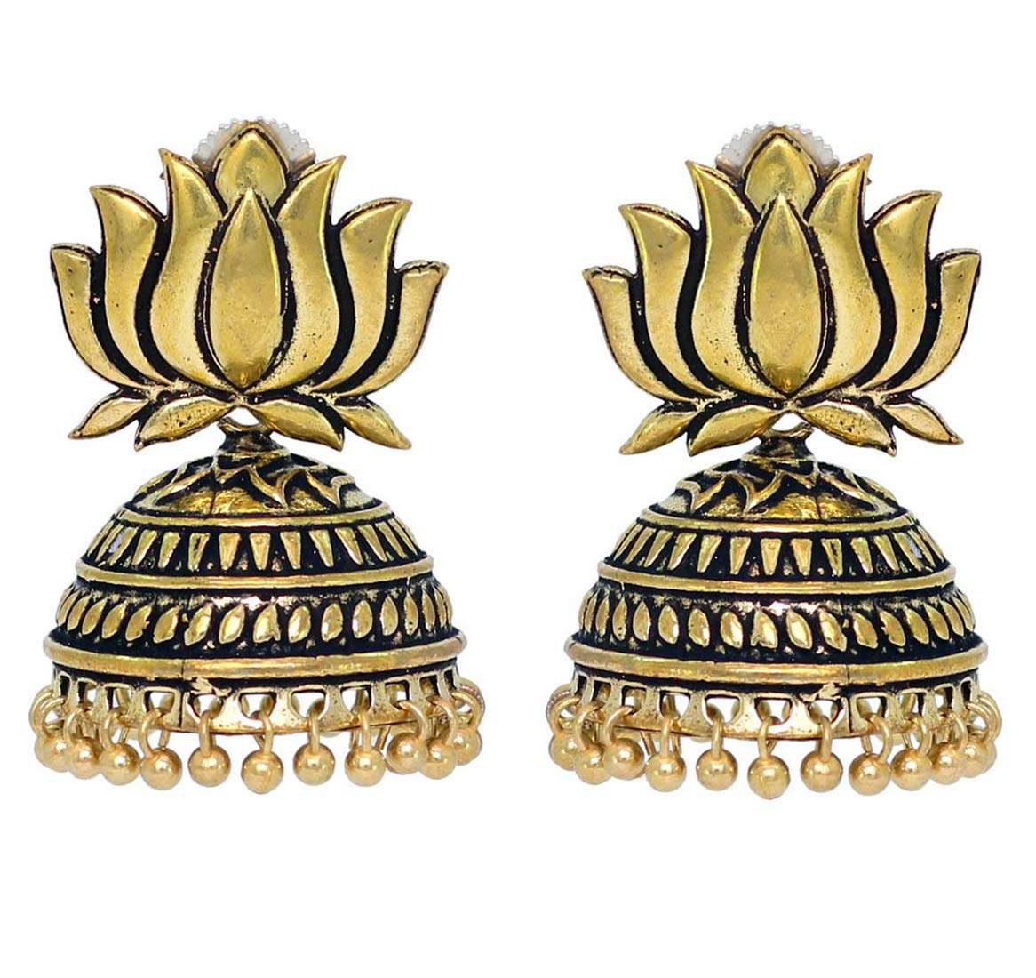 Desire collection german silver earings with afghani jhuka pearl drop oridised for women and girls (B07Z1KSVDS) Amazon Price History, Amazon Price Tracker