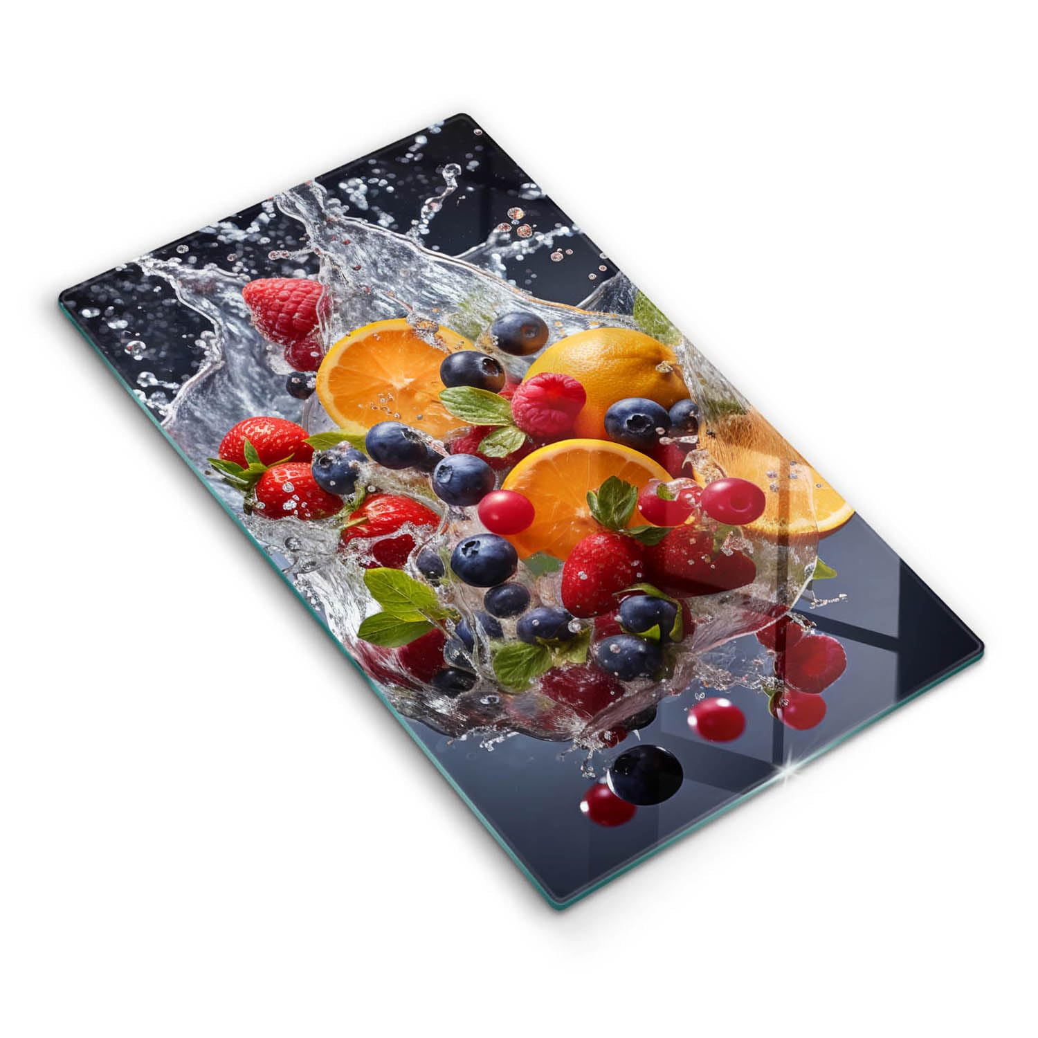 Protection Plaque Induction 30x52cm Évitez les Rayures avec cette Planche à Découper en Verre