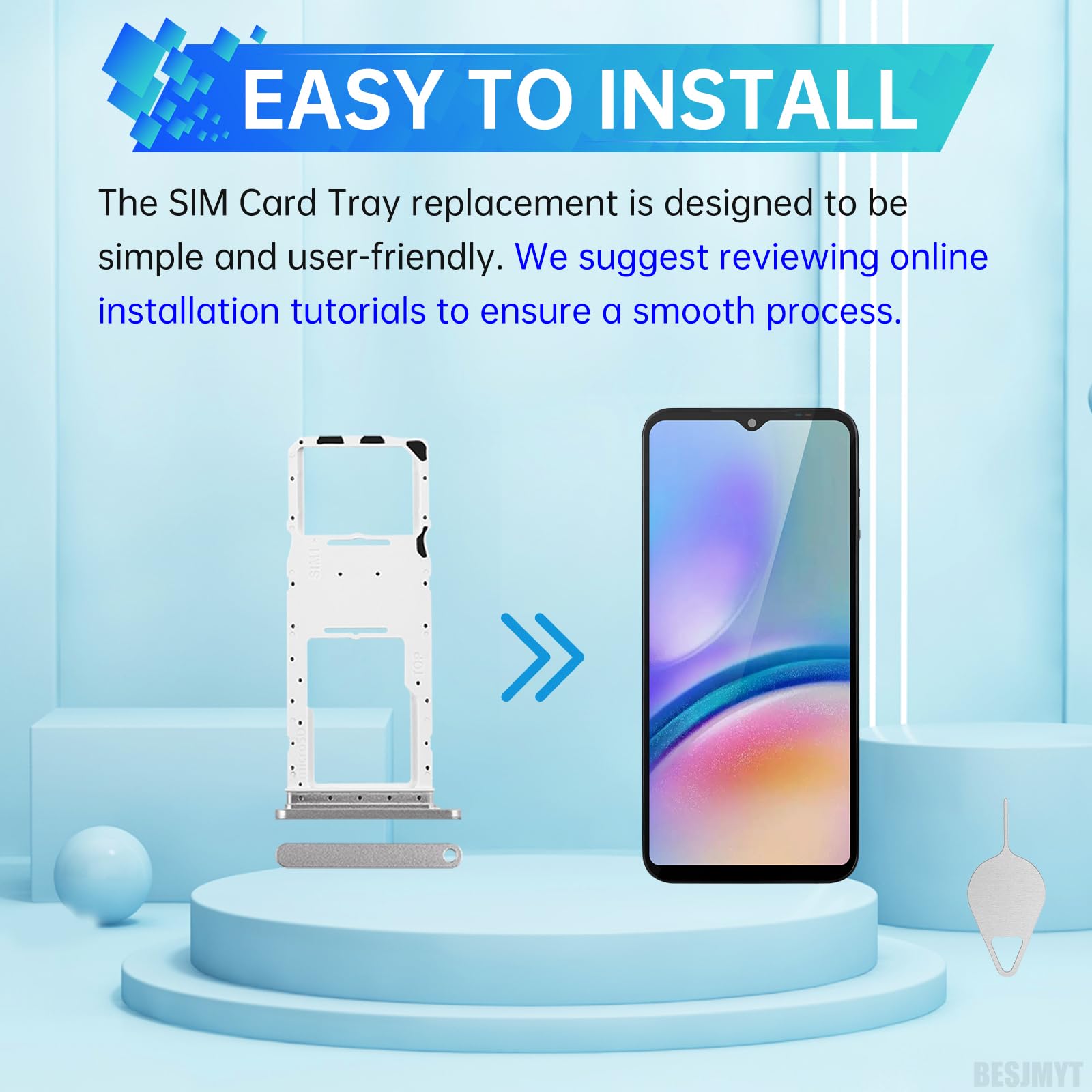 Amazon.com: BESJMYT for Samsung Galaxy A05s Sim Card Tray