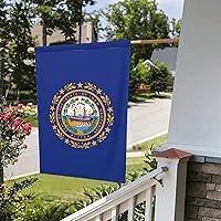 Vista 3 de Bandera de New Hampshire - Banderas de jardín para patio al aire libre, impresión de doble cara que no se decolora