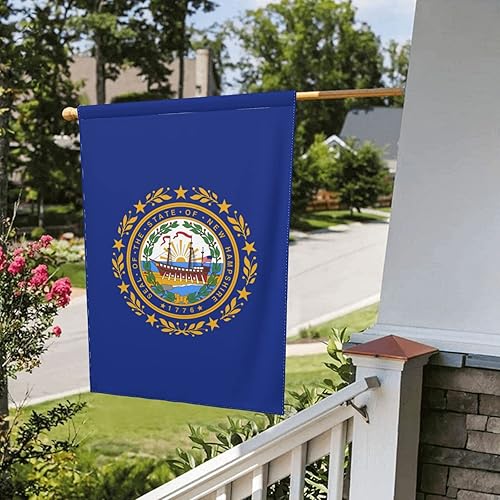 Miniatura 3 de Bandera de New Hampshire - Banderas de jardín para patio al aire libre duraderas y no se decoloran