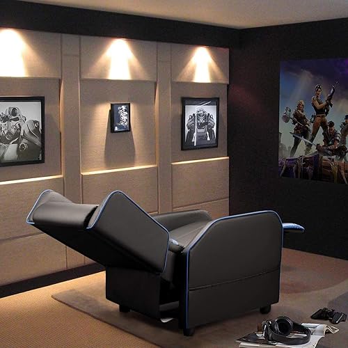 Miniatura 3 de BOSSIN Silla reclinable para juegos para adultos, 400 libras, estilo carreras, sofá grande y alto, asiento reclinable de piel sintética, moderno,