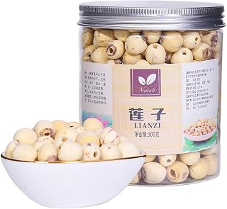 Dried Lotus Seeds 10.58Oz/300g,Dried white lotus seeds, Perfect for Lotus Seed Sweet Dessert Soup, Paste, Cooking Porridge and Soup Raw Materials 莲子 白莲子 煲汤煮粥