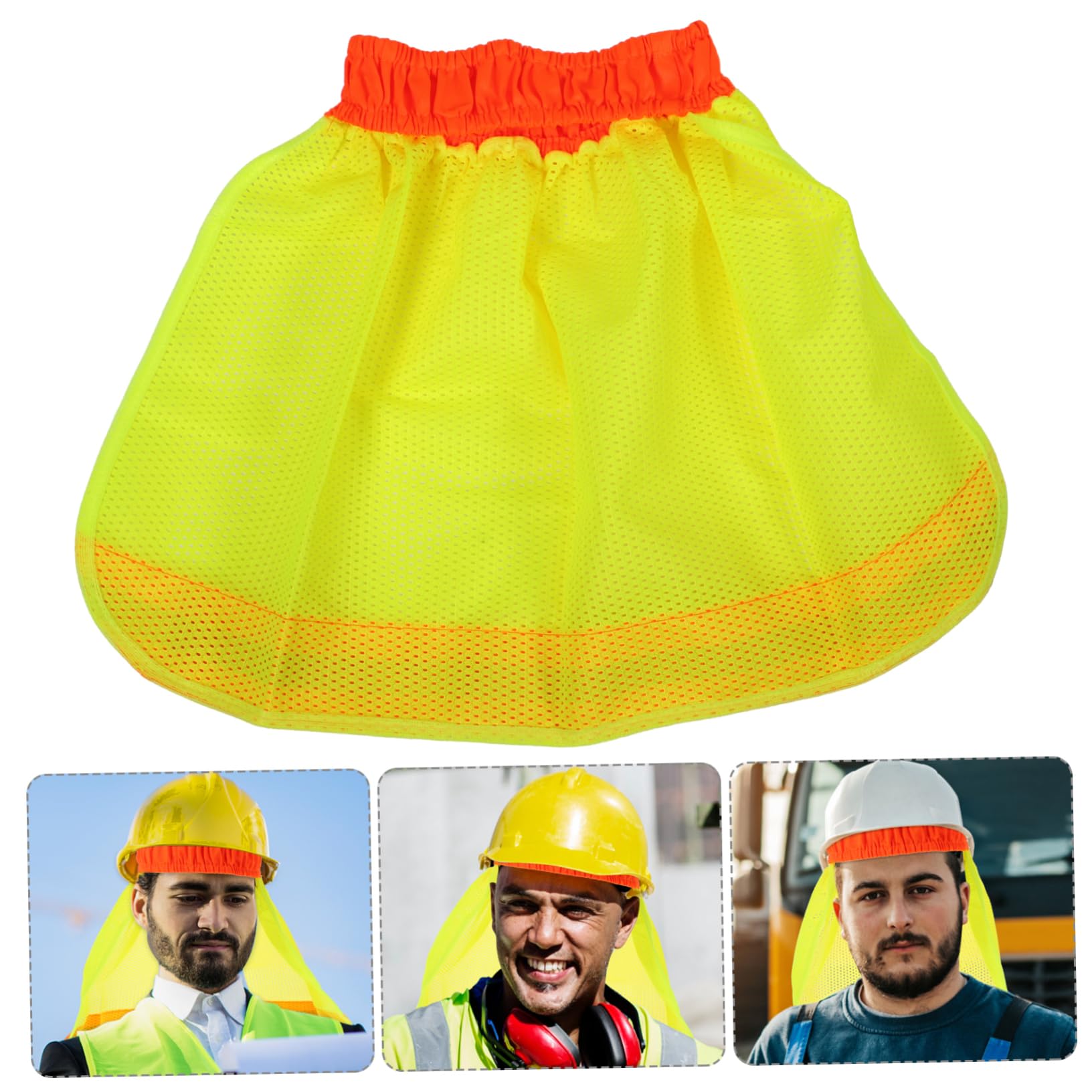 ARTIBETTER 12 Pz Telo Parasole Striscia Riflettente Del Cappello Di Sicurezza Attacco Visiera Parasole Casco Protezione Del Collo Dell'elmetto Collo a Rete Protezione Solare Completa