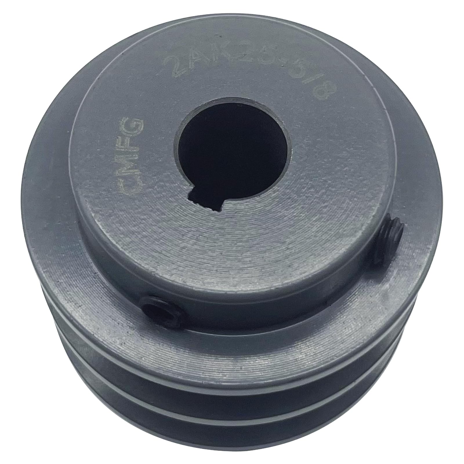 CMFG 2AK25-5/8 v Belt Pulley, 2.55 inch OD, 5/8 Inch Bore,Cast Iron Material, AK Double Groove Mechanical v-Belt Pulleys for "4L" or "A" or ''3L"