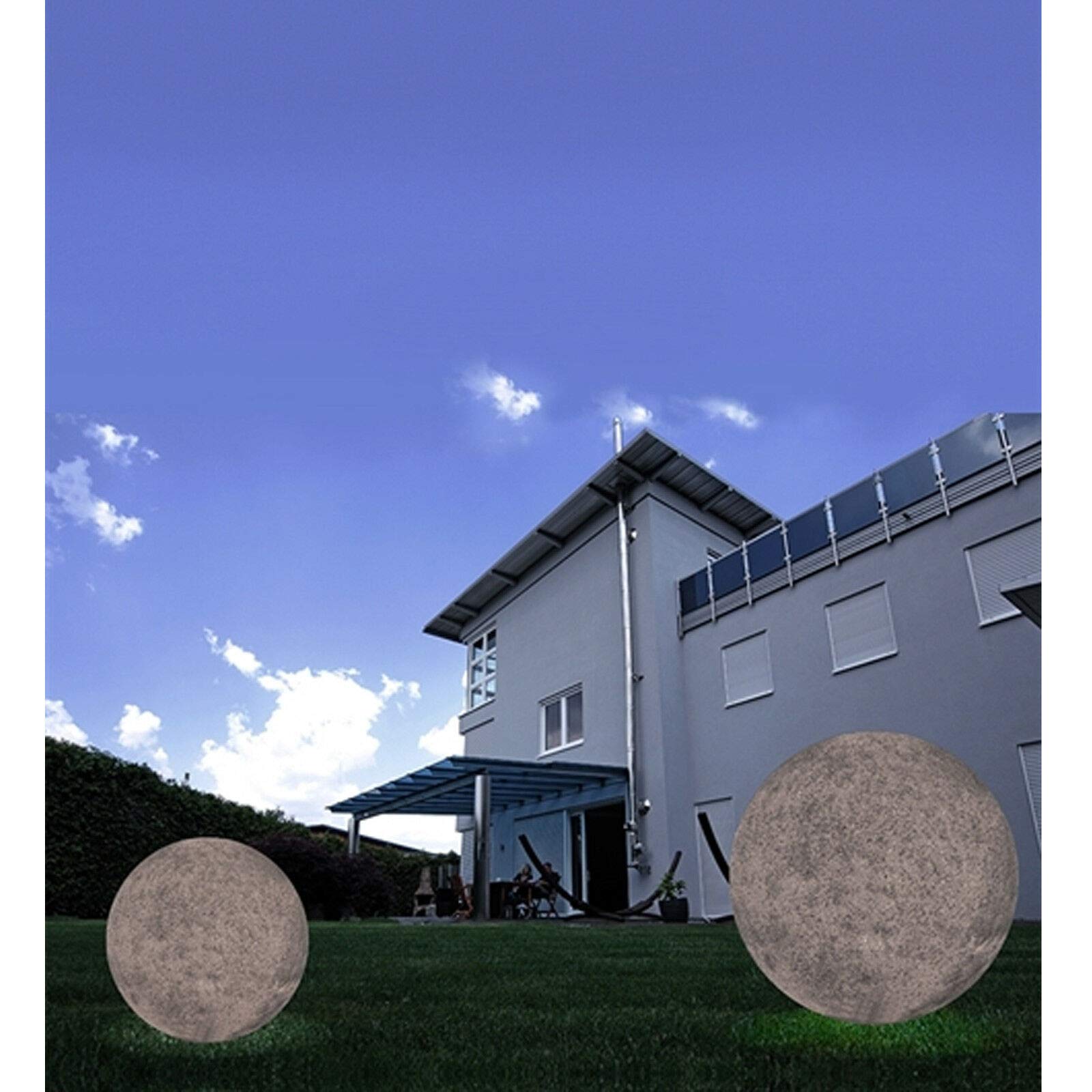 Bola luminosa de piedra LED 10 W E27 luz decorativa RGB jardín piscina IP65 25 cm 4000K