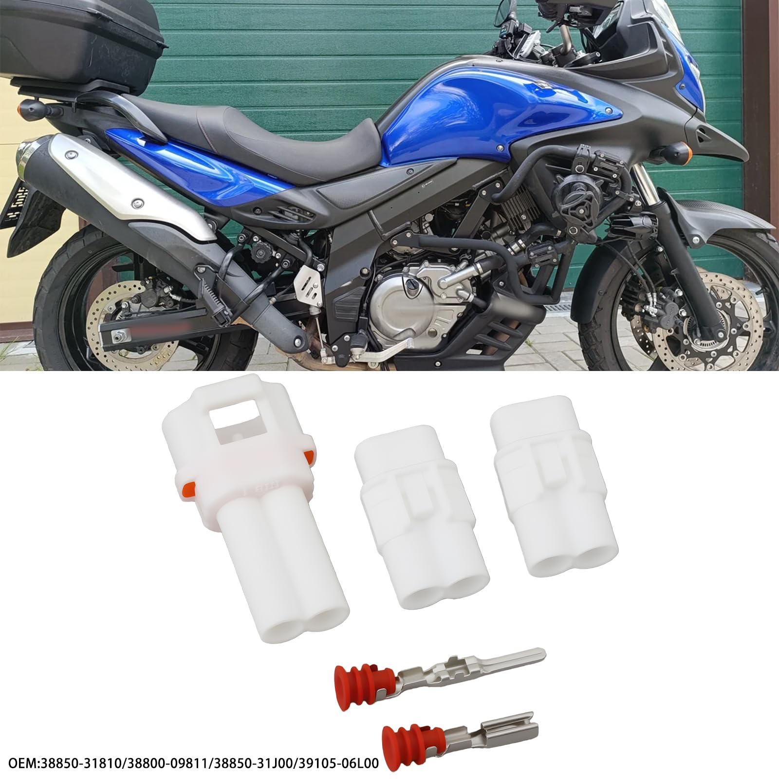 EMSea 1 Set Di Collegamento Di Alimentazione Ausiliaria USB Con Splitter A Y Compatibile Con Suzuki DL 650 1050 V-Strom GSX-S 100