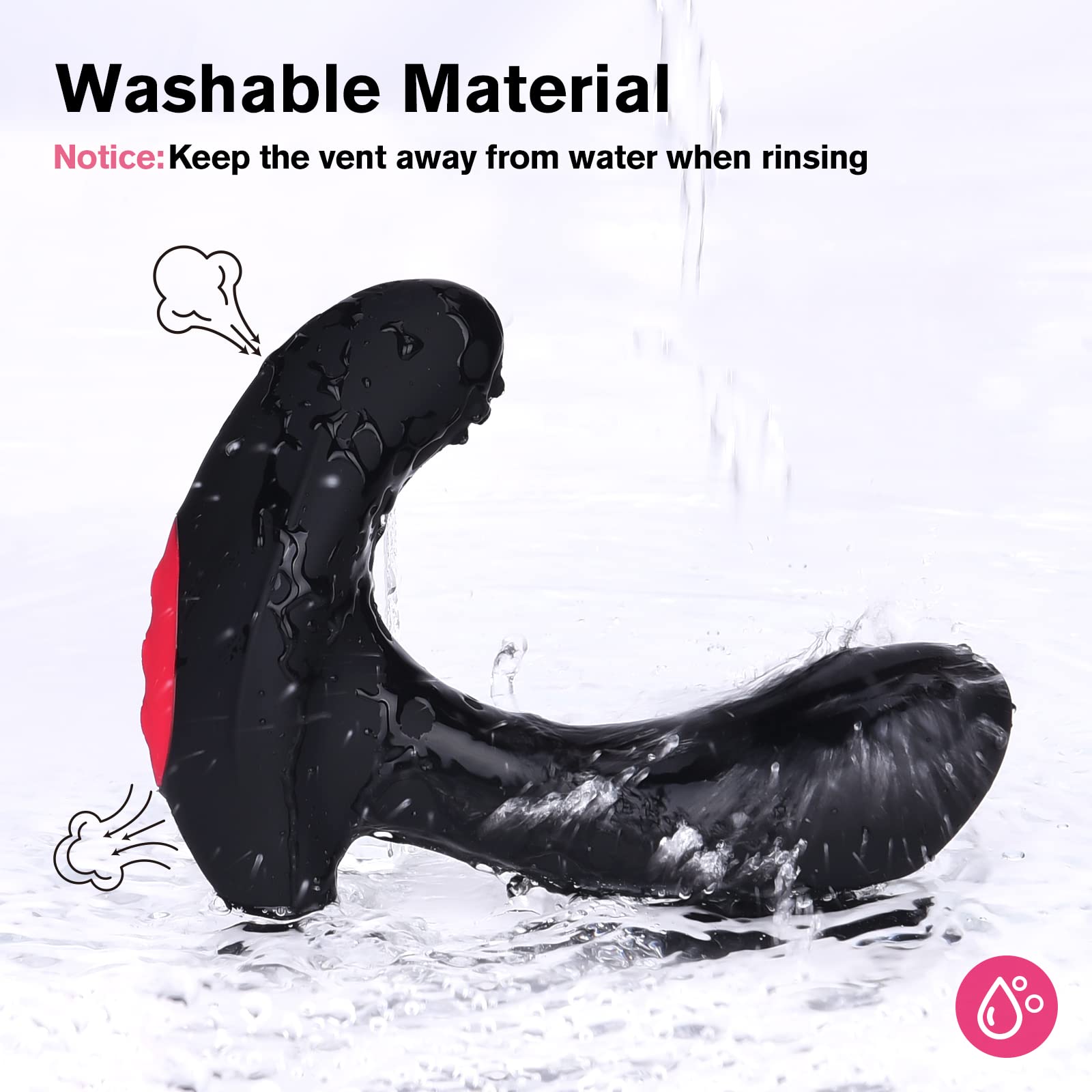 Tapón inflable del culo del vibrador anal - masajeador de próstata de control remoto con inflación automática y 10 modos vibradores para adultos masculinos y femeninos Estimulador