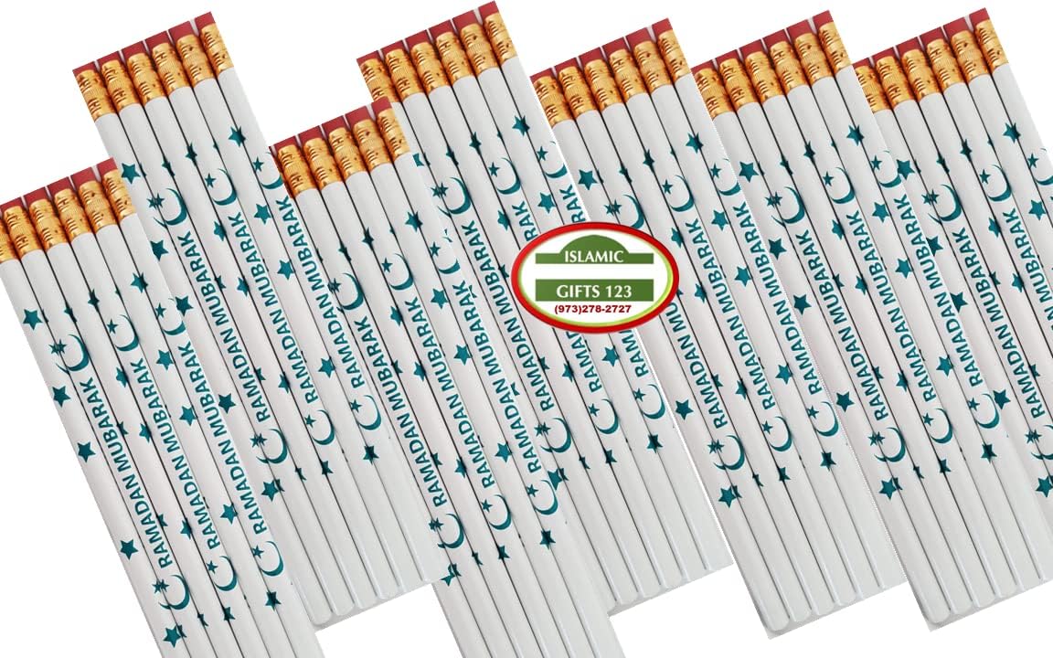 Ramadan Pencils Ramadan decorations Ramadan wall decoration Ramadan gifts Ramadan Favors Wholesale (48 Pencils)