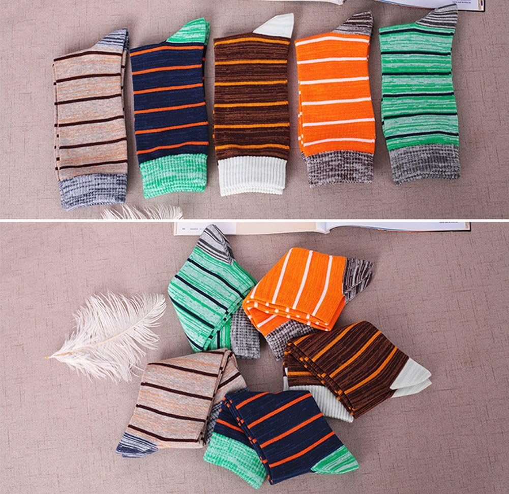 DRASEX Men's Dress Socks Funky Colorful Pattern Cotton Novelty Casual Crew Socks - Image 4