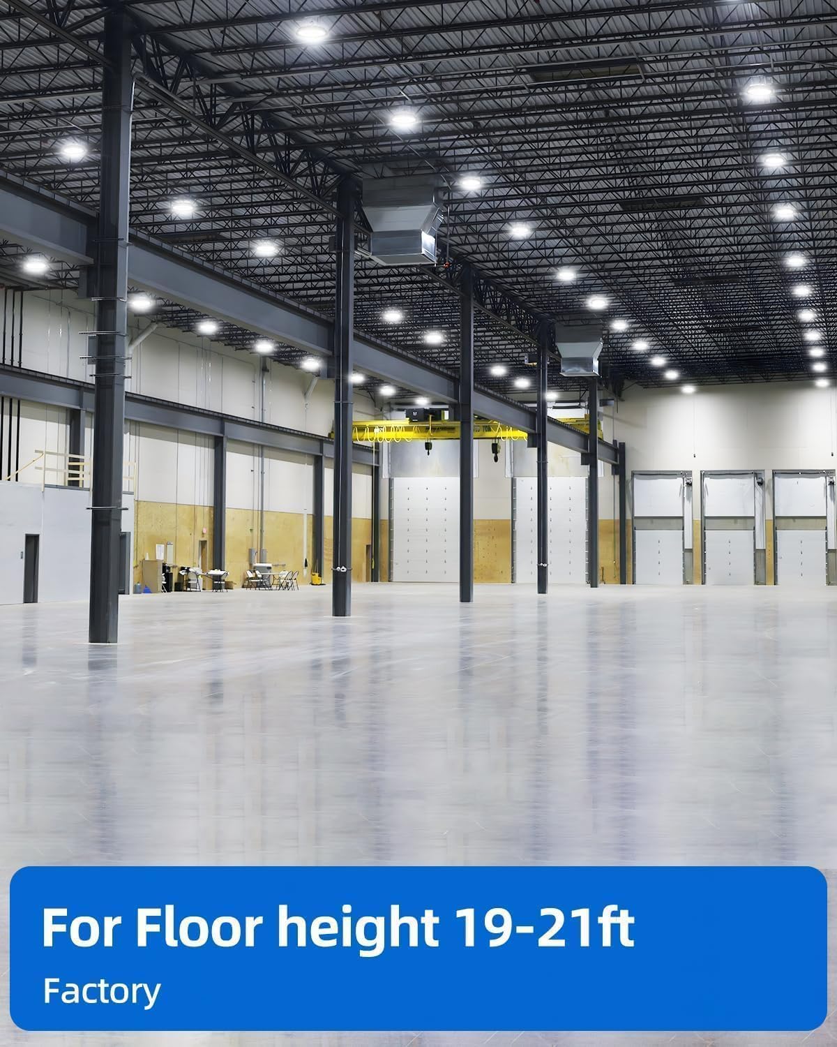 IP66 300W High Bay Led Shop Lights, 5000K Daylight, 45000LM, Plug & Play LED UFO Lights with 10ft Power Cord for Barn Warehouse Factory Garage, 4Pack