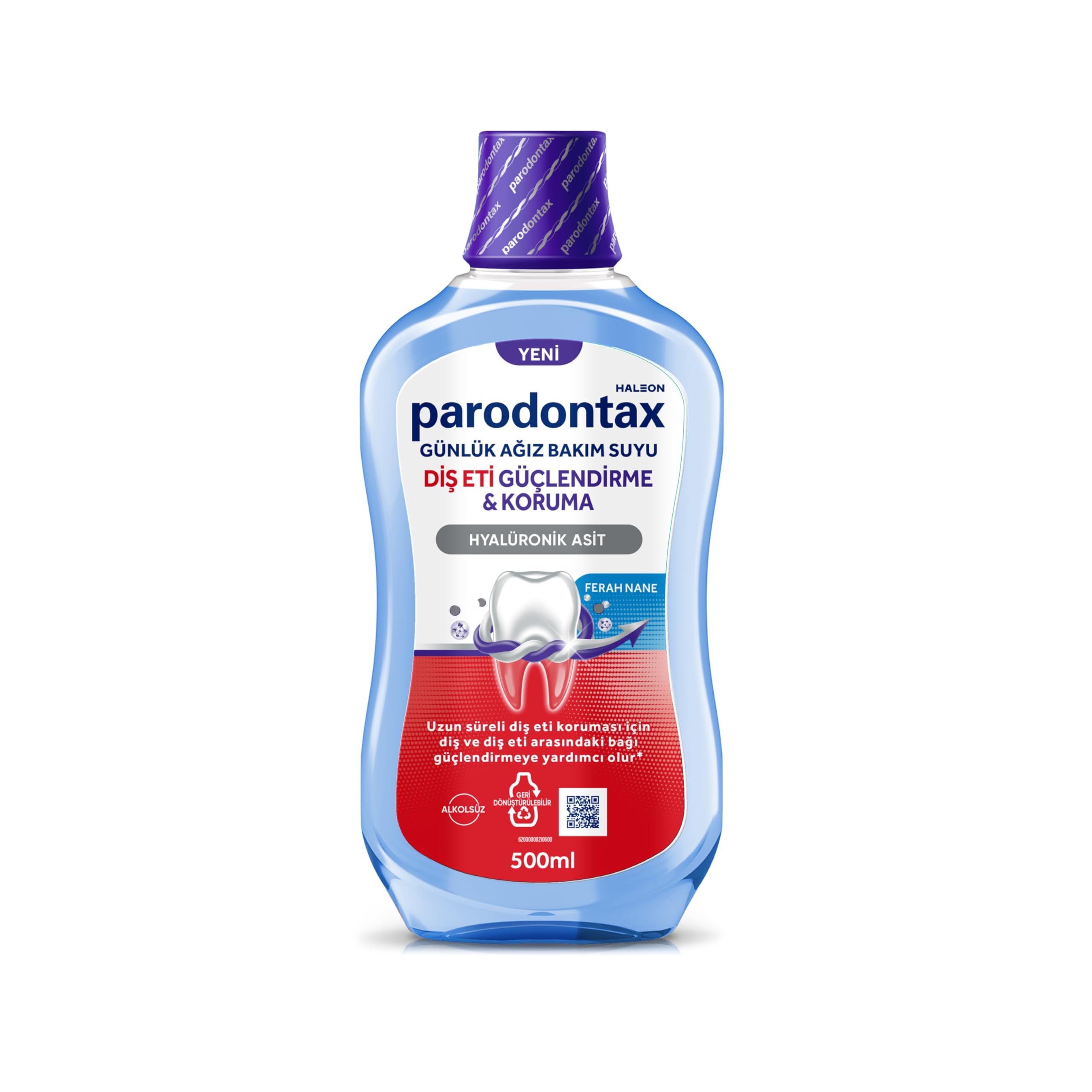 Parodontax Diş Eti Güçlendirme ve Koruma Ağız Bakım Suyu Ferah Nane 500 ml