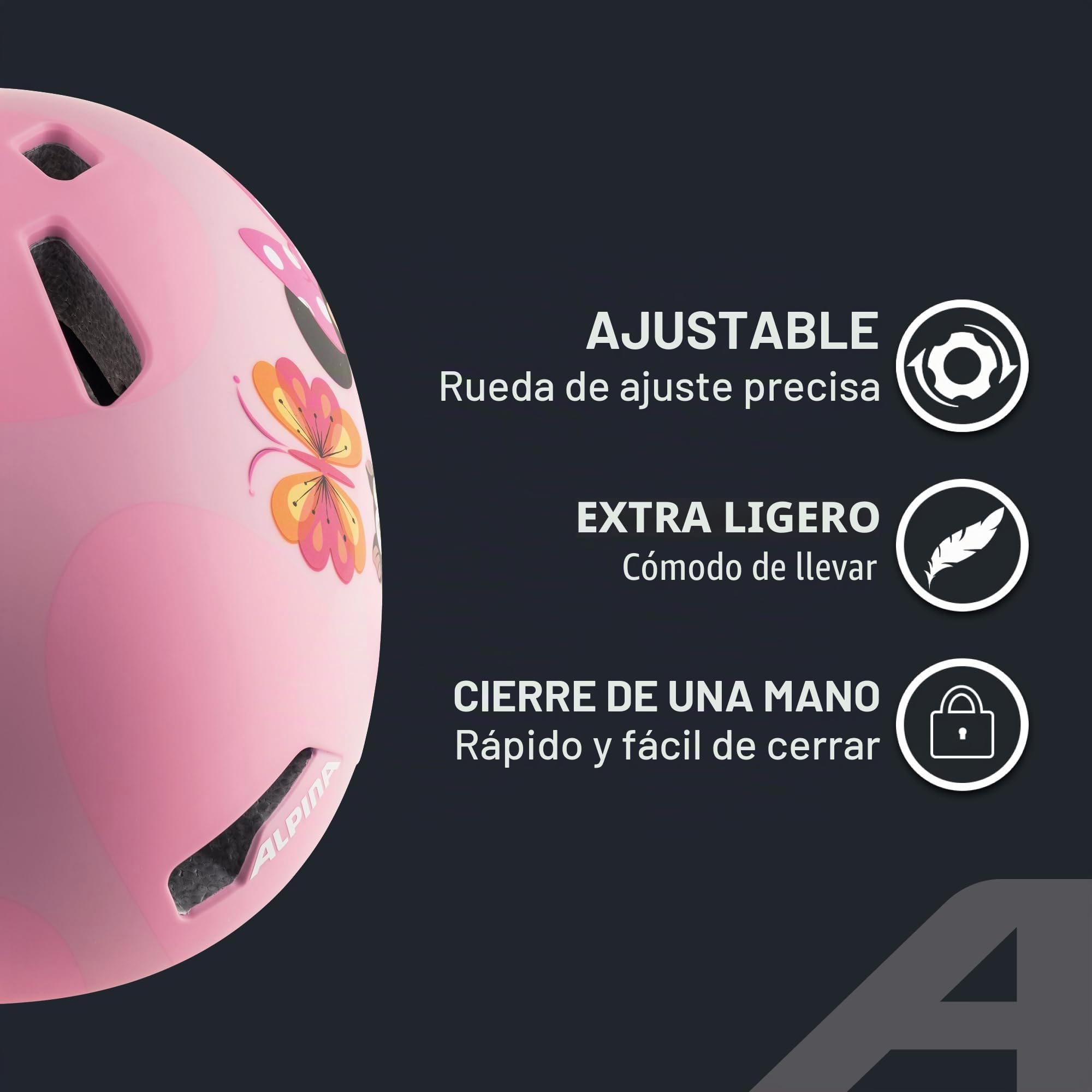 Alpina Hackney Casco de Ciclismo, Girls, Disney Frozen