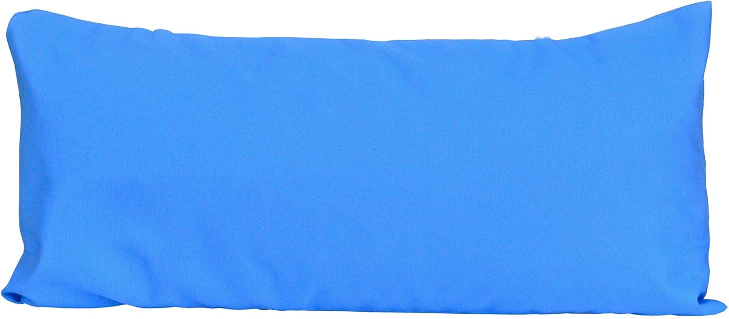 The Hamilton Collection 33" Blue Hammock Rectangular Pillow with Tie-Offs