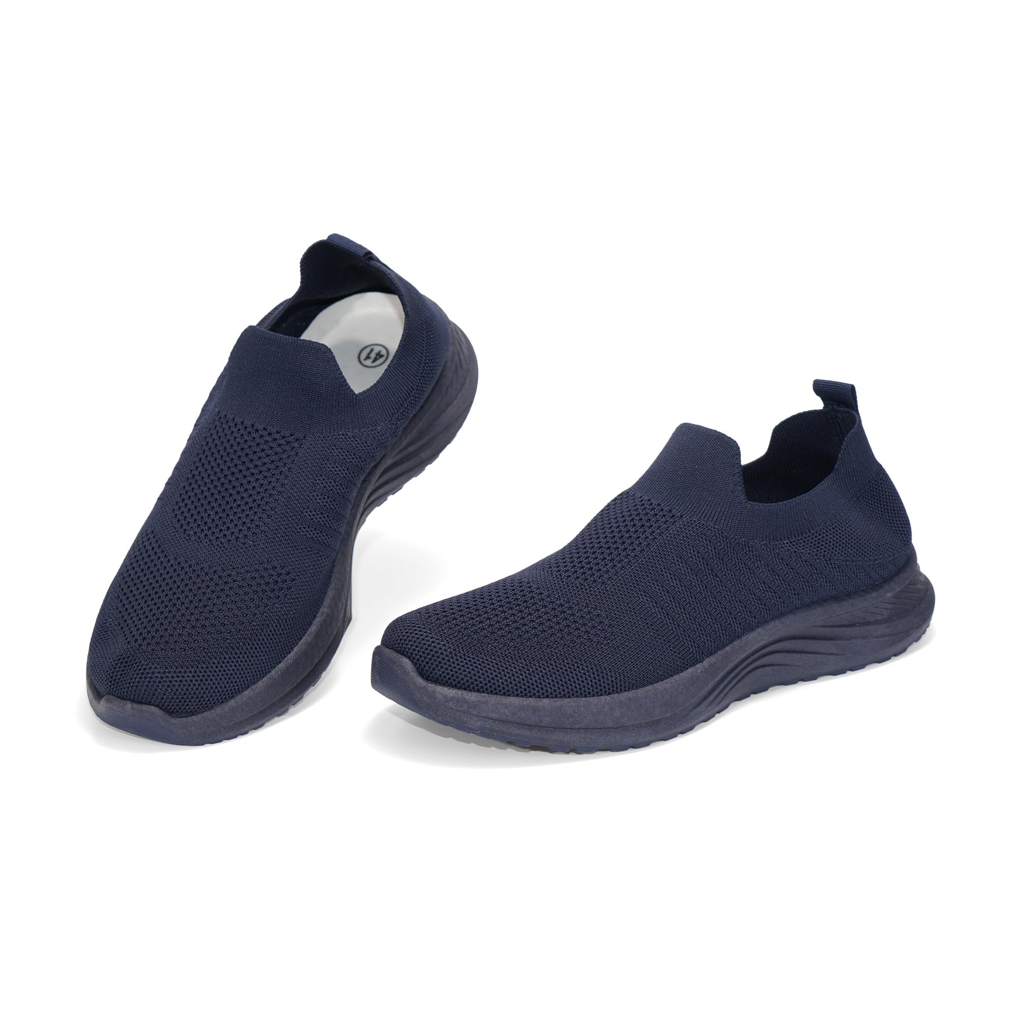 JOMIX Sneaker Herren aus Atmungsaktivem Strick Slip-On Schuhe Bequem mit Rutschfester PVC-Sohle Leicht für Spaziergänge Freizeit
