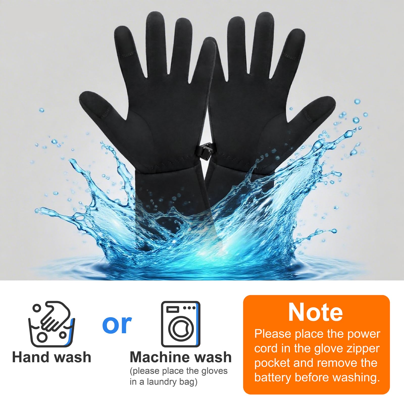 seenlast Guantes Calefactables Mujer Hombre, 7,4V 2200mAh*2 Guantes con Calefaccion con Batería Recargable, 3 Niveles de Calentamiento,Guante Calefactable Eléctricos con Pantalla táctil
