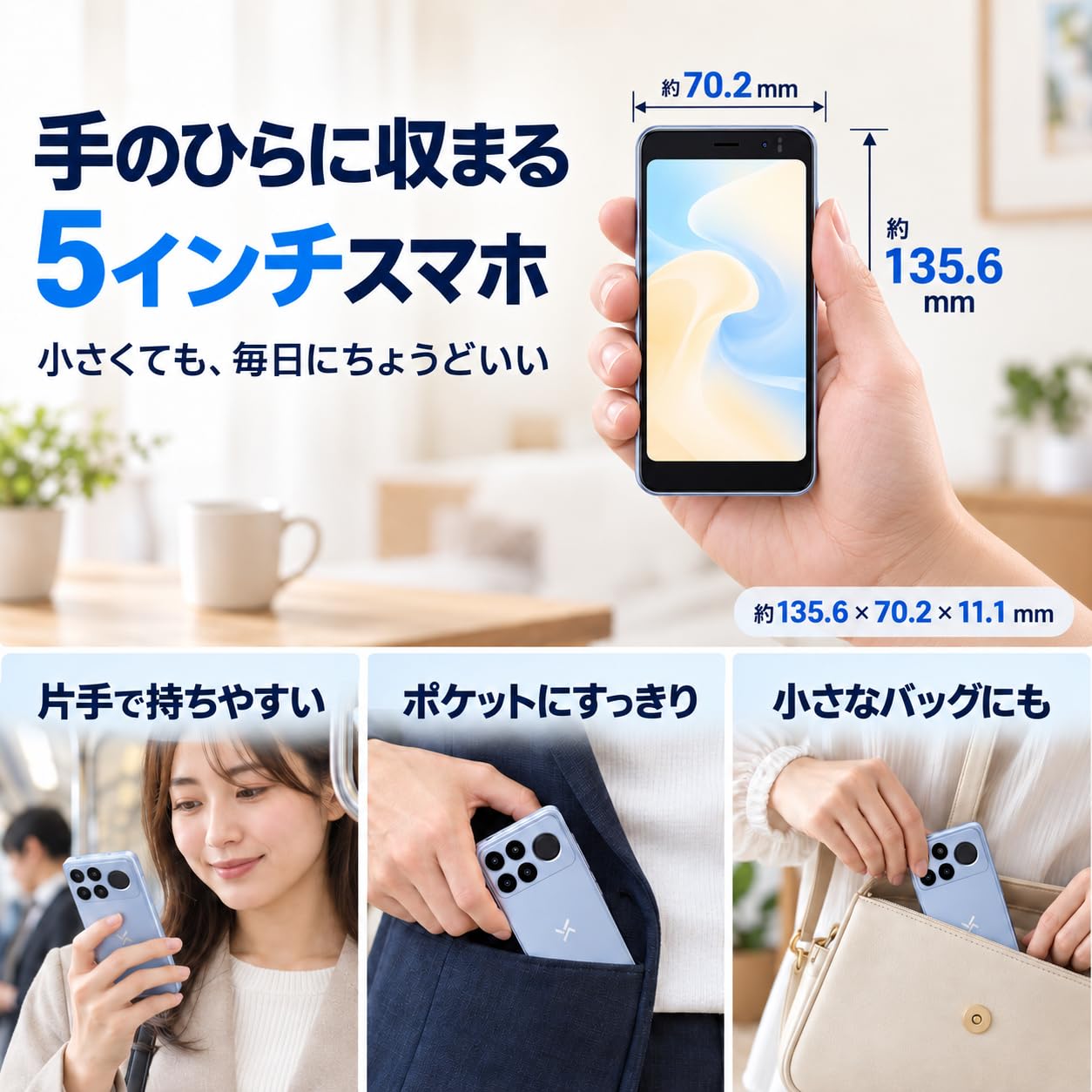 Amazon | 【2026新登場】NOTE10 5インチミニスマホ 子供/高齢者/サブ機