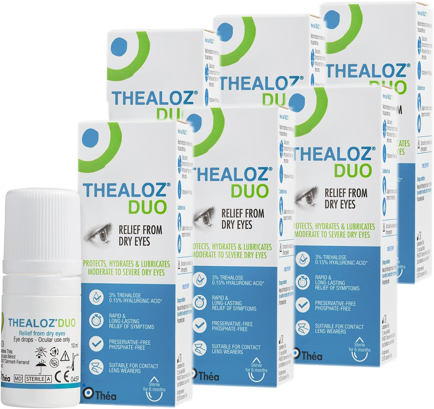 Thealoz Duo Eye Drops Rapid & LongLasting Relief for Dry, Tired