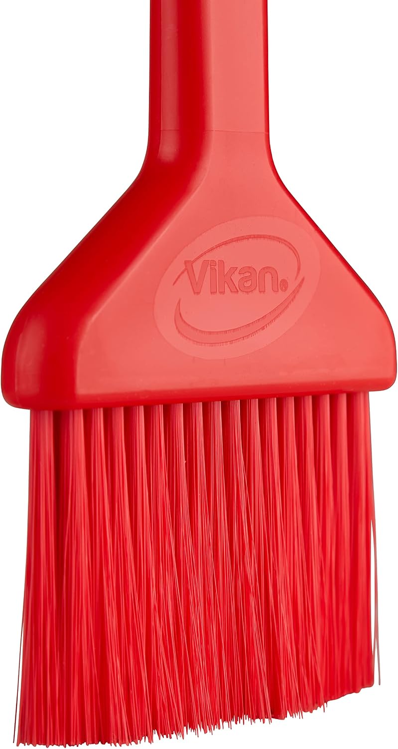 Vikan 5552704 Brush,Pastry,3"PP/PBT/SS,Red