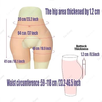 Silicone Open Crotch Buttock Panty Breathable Fake Hips Body Shaper Lifting Shorts for Women