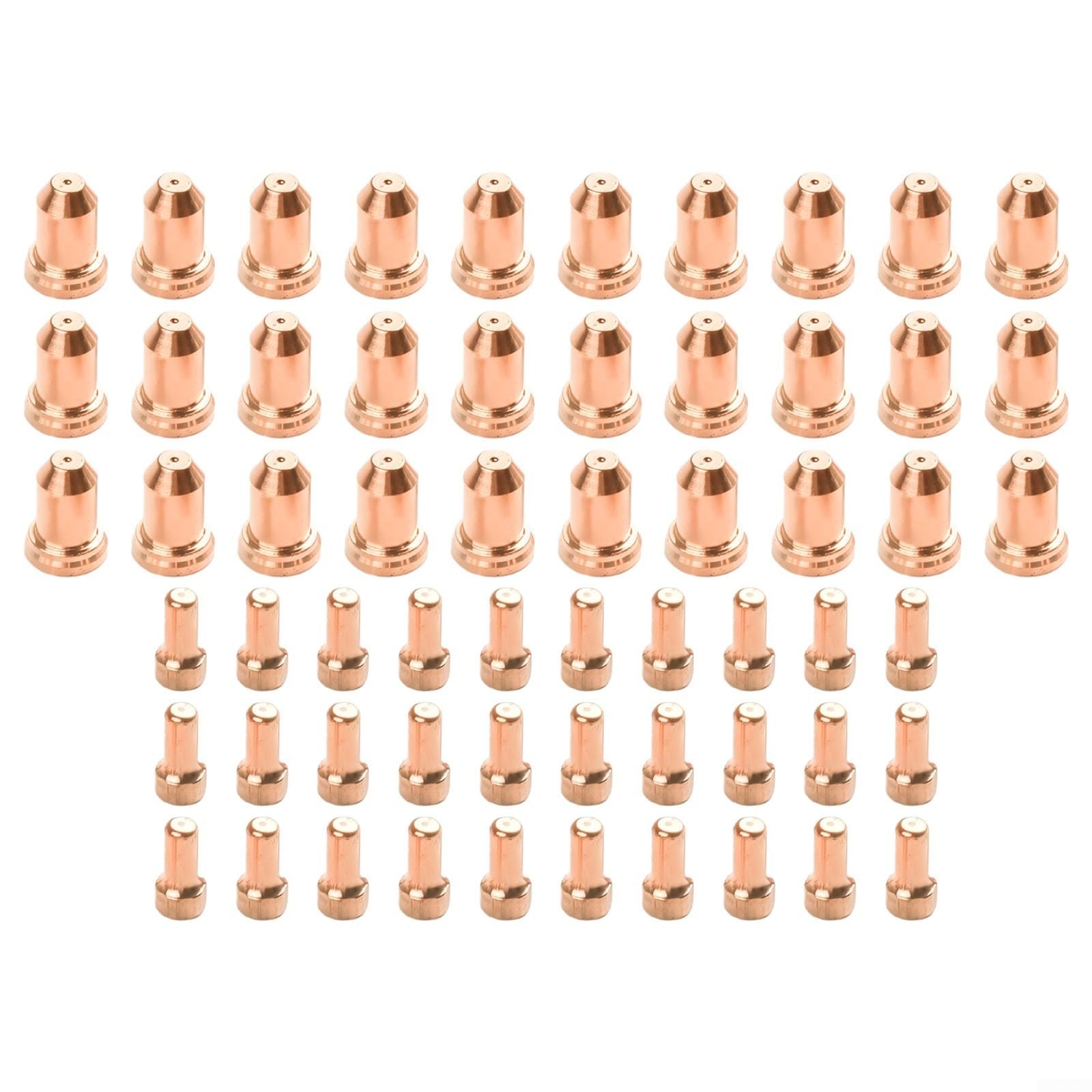 PT-80 PT80 IPT-80 Plasma Cutter Torch Electrode, 1.2mm Tips 30pcs 52558 WSP-061002 and 30pcs 51311.12 WSP-061004, Plasma Cutting Torch Electrode Consumables