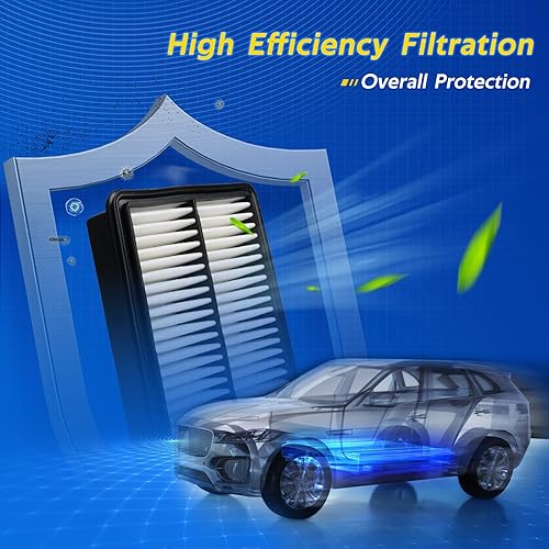 Miniatura 2 de Filtro de aire de motor para Mazda 3 (2019-2023), CX-30 (2020-2023), CX-50 (2023), repuesto para WA11107, PAH9-13-3A0A, PAJ8-13-3A0A