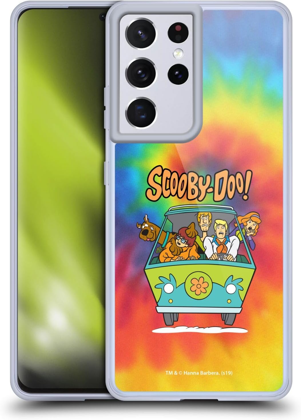 Head Case Designs Officially Licensed Scooby-Doo Tie Dye Mystery Inc. Soft Gel Case Compatible with Samsung Galaxy S21 Ultra 5G