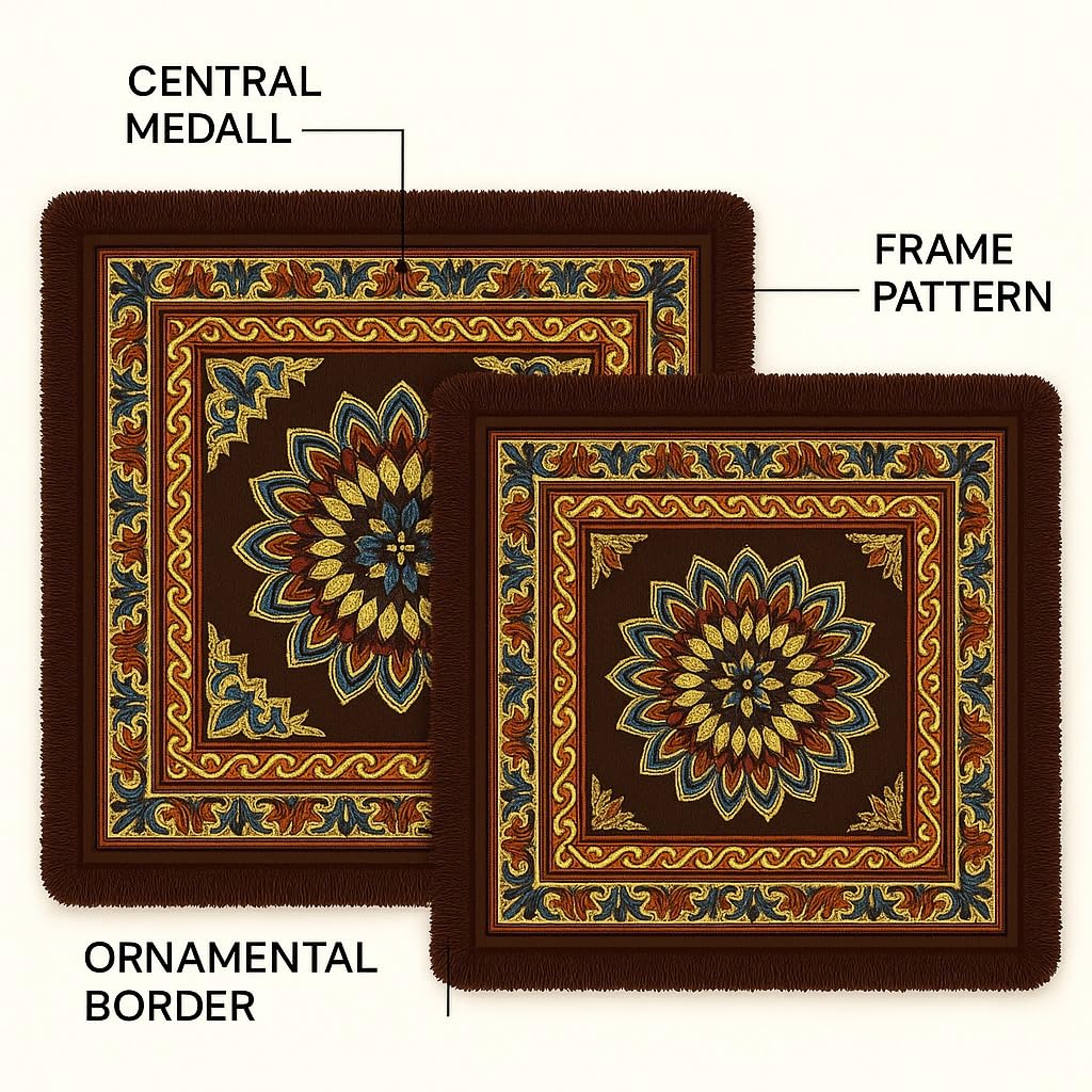 Velvet Prayer Mats - Soft & Elegant for Pooja -3
