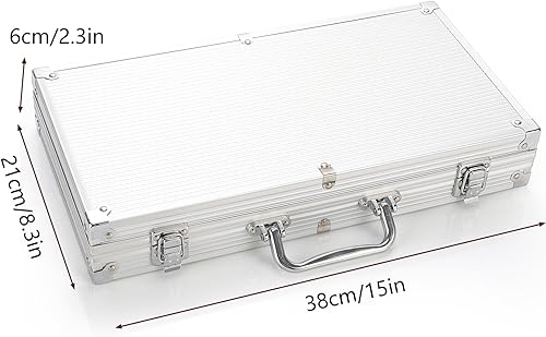 Vista 20 de Fichas de póquer de arcilla 0.48 oz numeradas Blackjack Chips Set 200pc Casino Poker Fichas Denominación Fichas de Casino Texas Holdem Chip Bulk