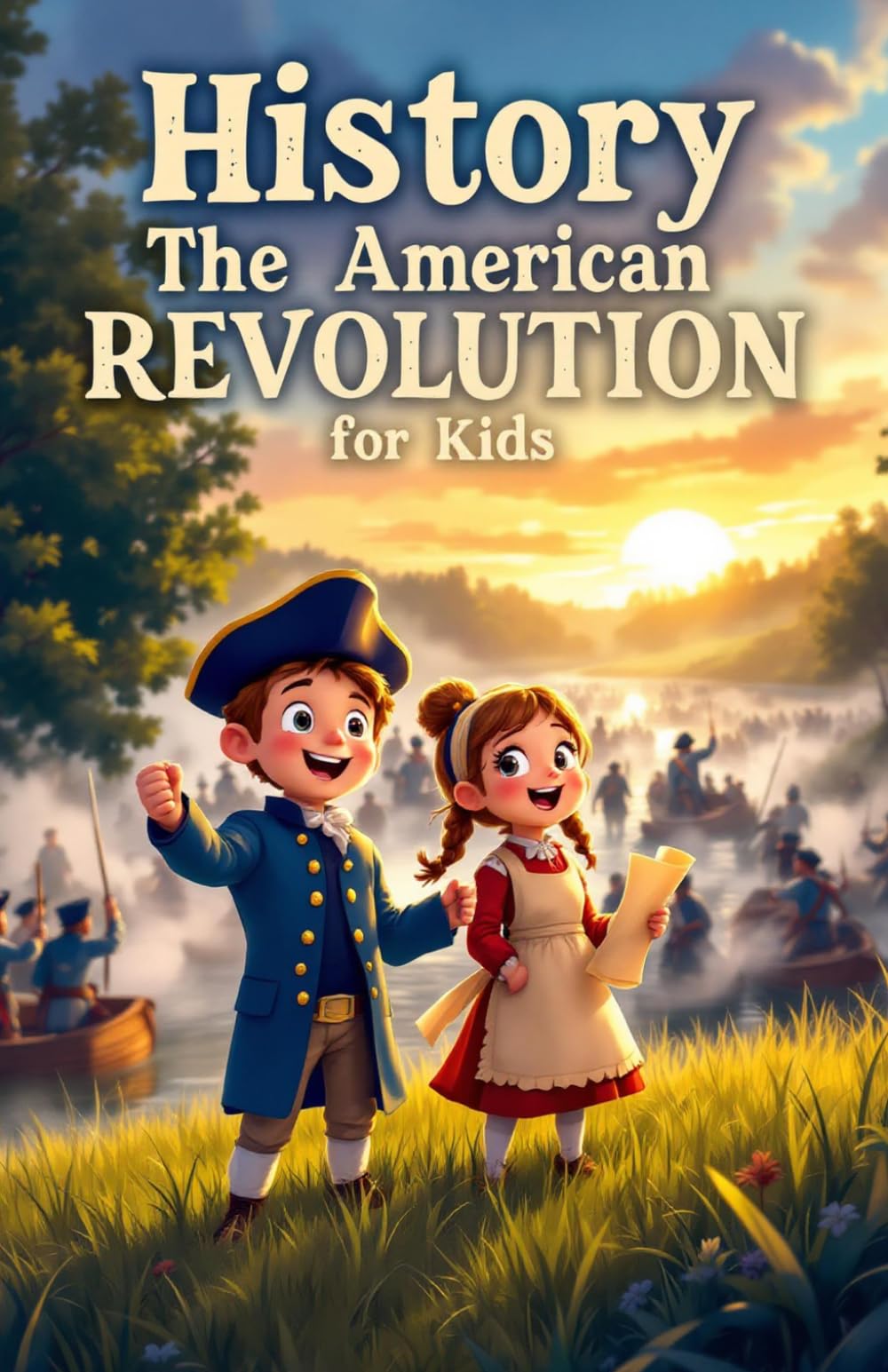 History The American Revolution for Kids: Colonial Life, Founding Fathers, Declaration of Independence, Revolutionary War Battles, and How a Nation Was Born (History Basic For Kids)