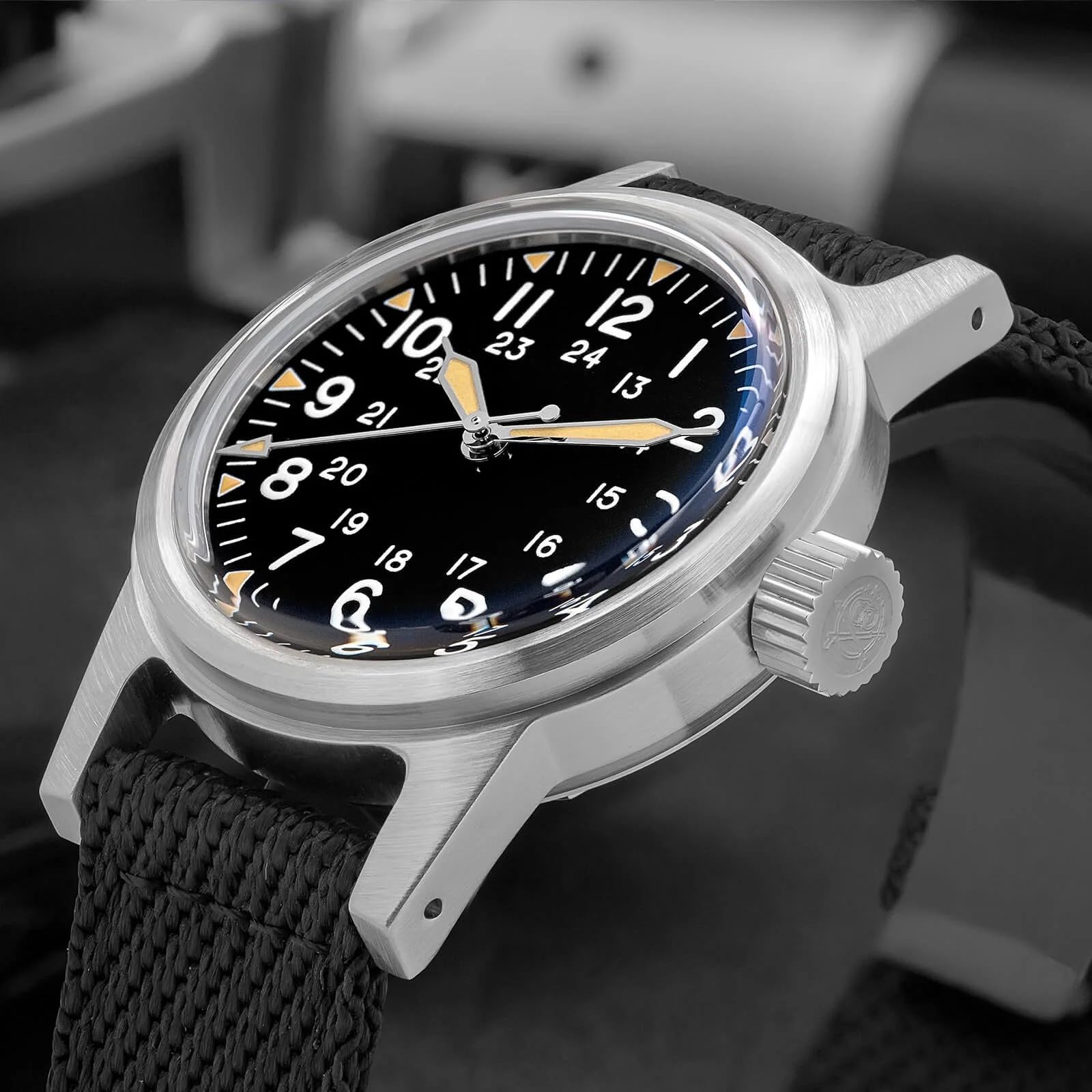 TACTICAL FROG ADDIESDIVE AD2088 36 mm zegarek mechaniczny vintage