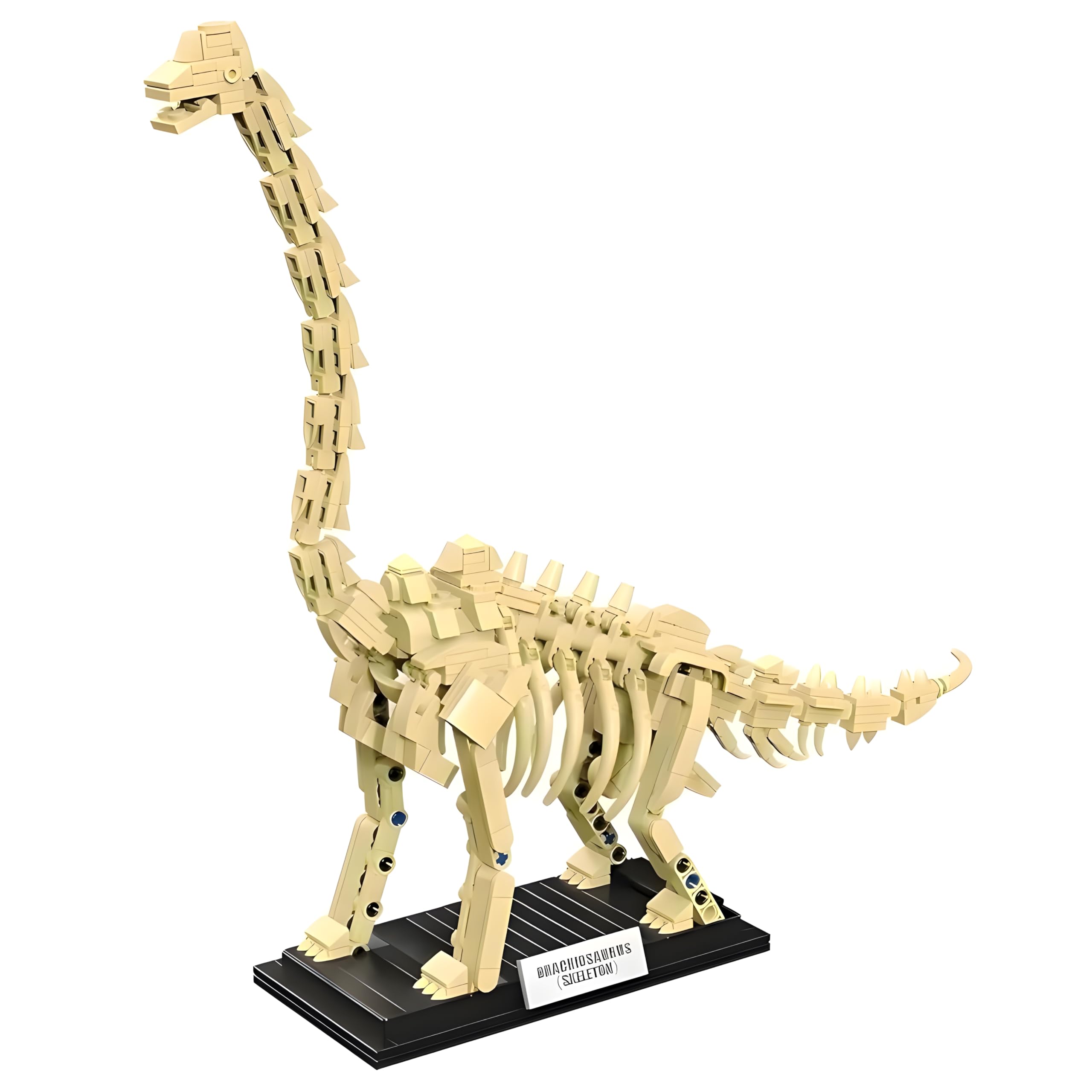 Brachiosaurus Dinosaur Skeleton Building Blocks Set, 501 PCS Jurassic Science Tyrannosaurus Rex Dino Bone Building Toys for Home Decor & Office, Prehistoric Fossil Model Kit for Adults & Teens