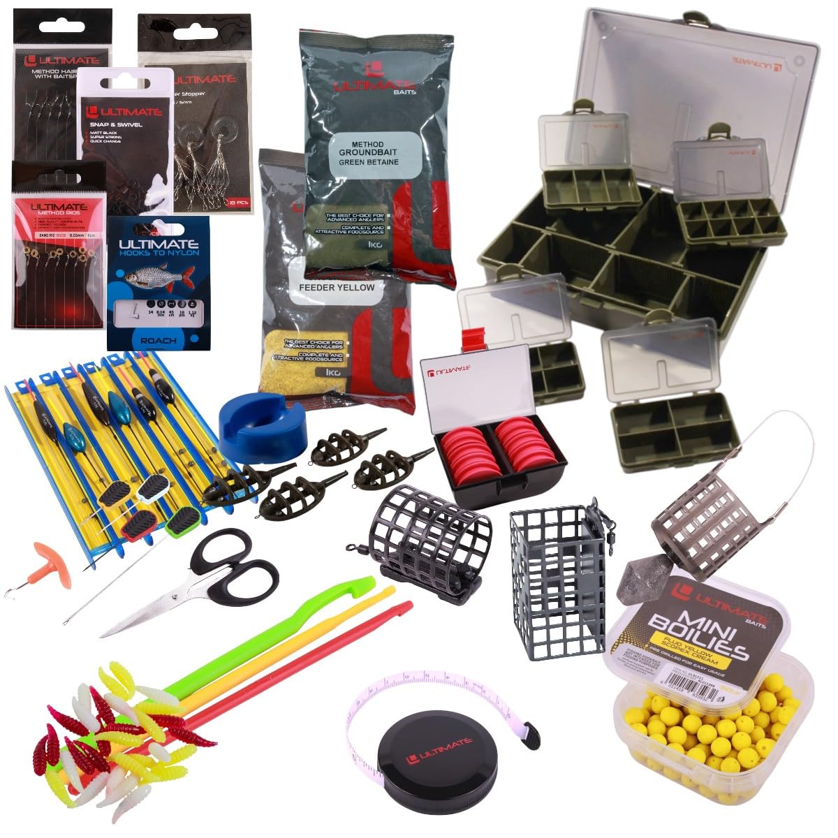 Ultimate Coarse Fishing Box Weißtisch-Set - Friedfischset