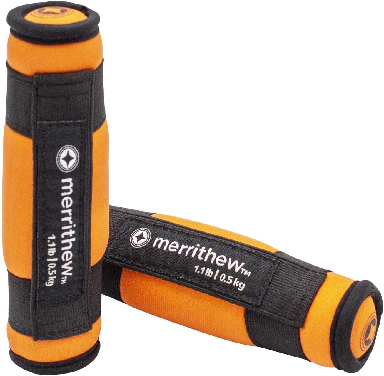 Soft Dumbbells, Pair (Orange), 1.1 lbs / 0.50 kg Each