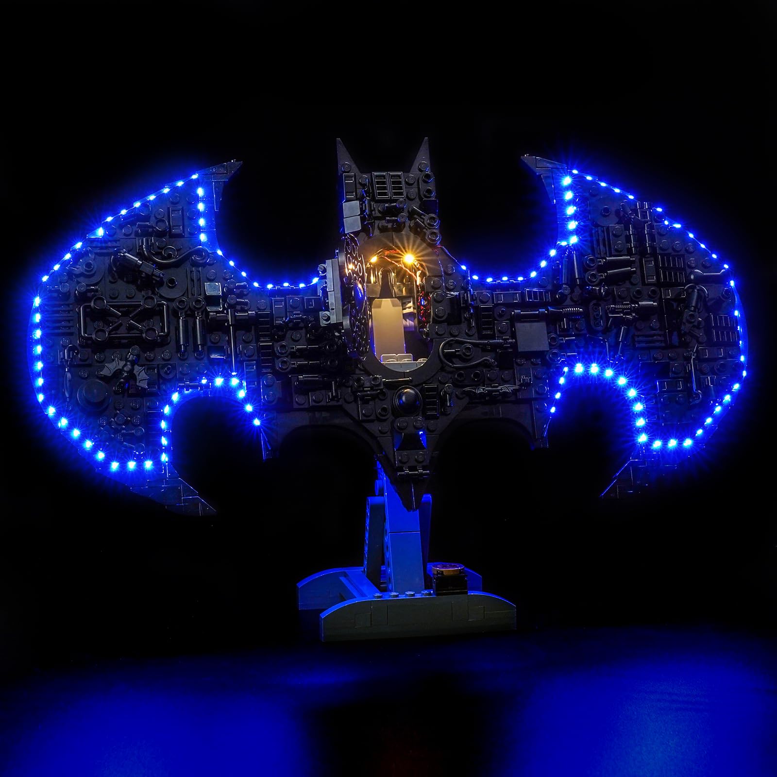 LocoLee Licht Kompatibel mit Lego 76330 Batman Logo (Kein - Lego-Set) Fernbedienung Dekorative Beleuchtung Set Compatible with Lego Batman Logo