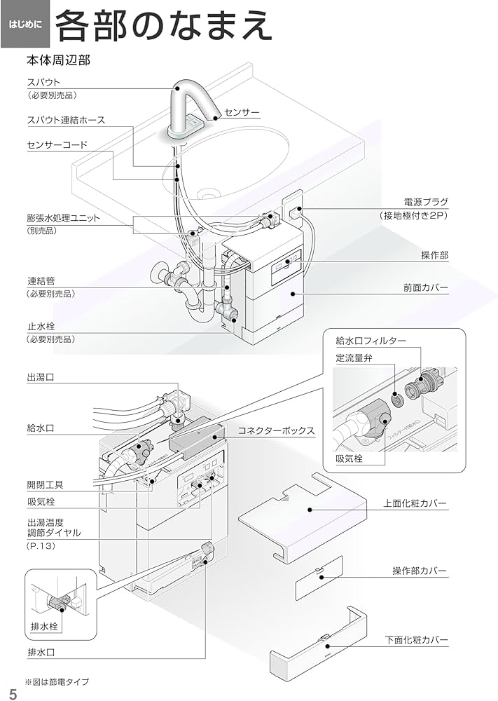 Amazon | TOTO 自動水栓一体形電気温水器 REAK03B11R | 電気給湯器