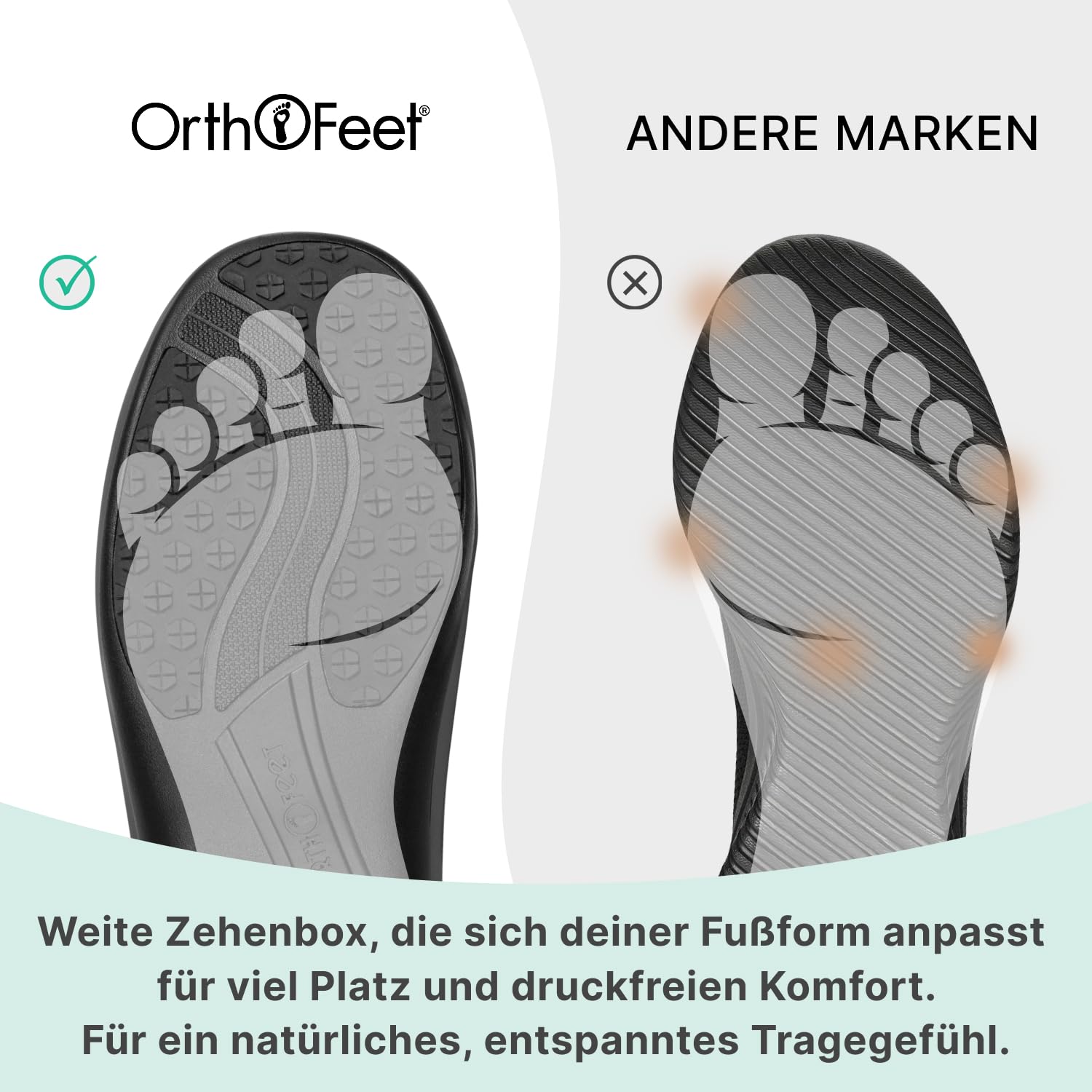 Orthofeet Venus orthopädische Damen Fischerman-Sandalen