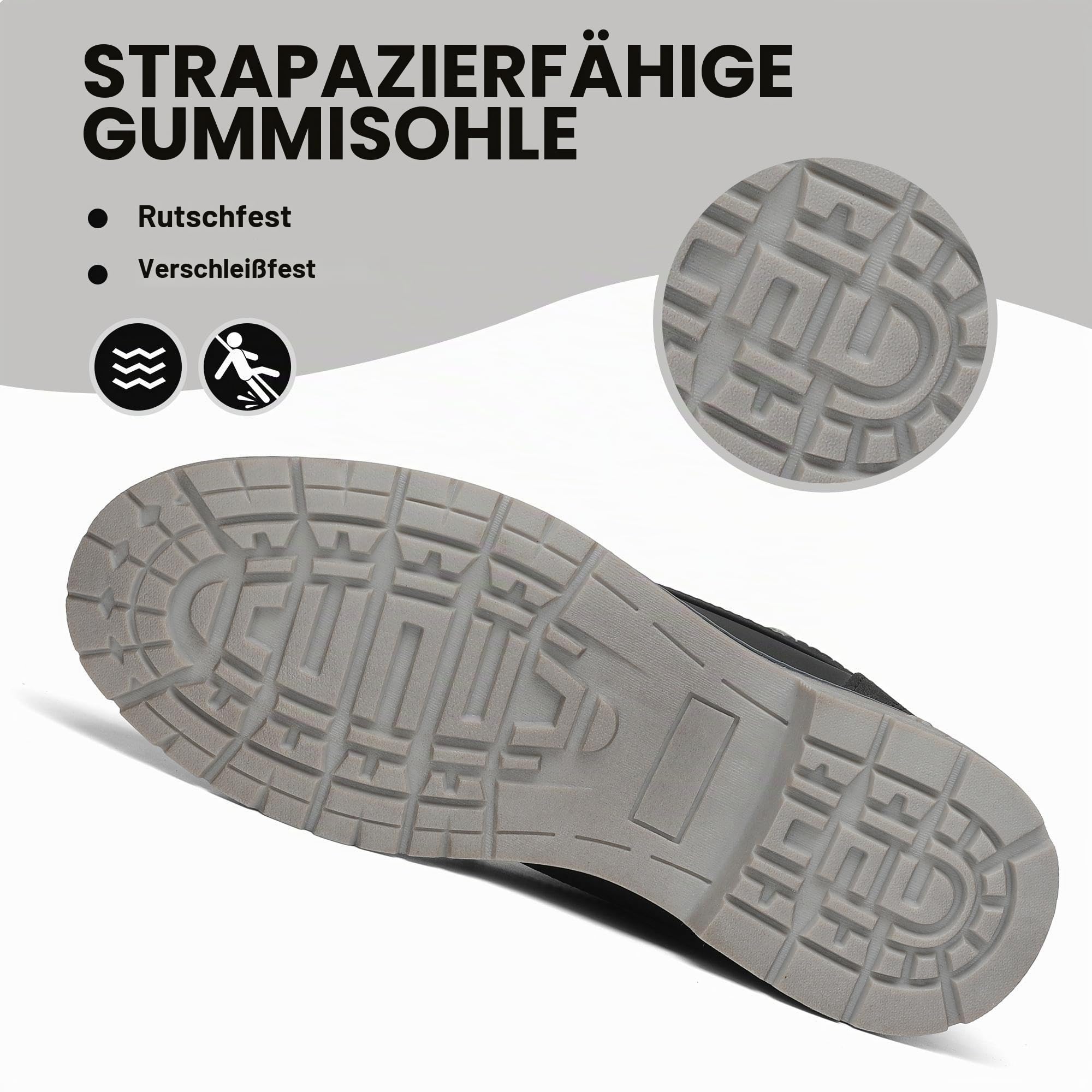 Mishansha Herren Winterschuhe Warme Gefüttert Damen Winterstiefel Wasserabweisend Wanderschuhe Boots